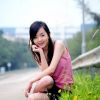 可爱的现代大学校园女生俏照