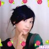 可爱美女展示出自己的自拍大头贴美图