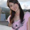 爱戴花的可爱女生漂漂照片