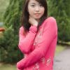 粉红装的漂亮广东女生