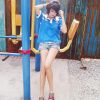 美腿少女家中自拍