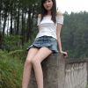 美腿少女郊区迷人自拍