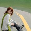 都市里一位昂扬的职业女性写真