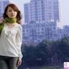 都市里一位昂扬的职业女性写真
