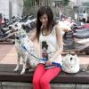 长发漂漂的大美女外出旅游的自拍组图