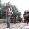 长发漂漂的大美女外出旅游的自拍组图