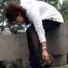 公园美女黑丝