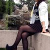 公园美女黑丝