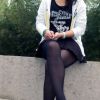 公园美女黑丝