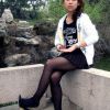 公园美女黑丝