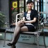 零距离观察黑丝模特