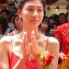 香港明星李彩桦出席商业活动时的高清数码现场图片