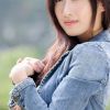 初春里那微笑迷人的都市女孩子真美