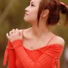 初秋阳光丽人