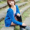 台阶上的少女写真