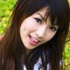 四川大学校园里的清纯美女