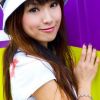四川大学校园里的清纯美女