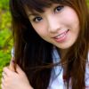 四川大学校园里的清纯美女
