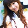四川大学校园里的清纯美女