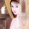 国产古装美女油画