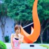 夏日白嫩美眉