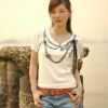 夕阳下青春靓丽国产美女