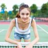 清纯美女校花校园内高清写真