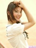夕阳下青春靓丽国产美女